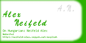 alex neifeld business card